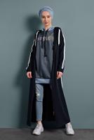 Vêtements hijab BLEU MARINE ABAYA 4202