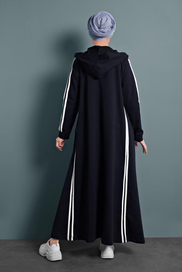 Vêtements hijab BLEU MARINE ABAYA 4202 - TRENDTESETTÜR