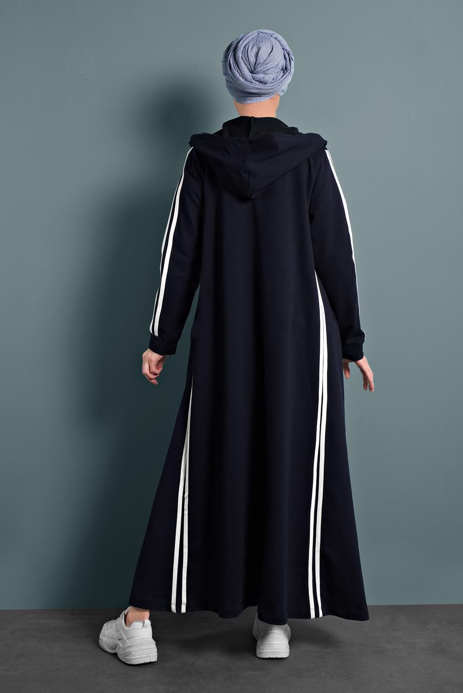 Vêtements hijab BLEU MARINE ABAYA 4202