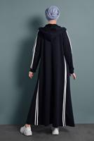 Vêtements hijab BLEU MARINE ABAYA 4202