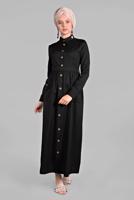 Vêtements hijab NOIR Robe T 6902 