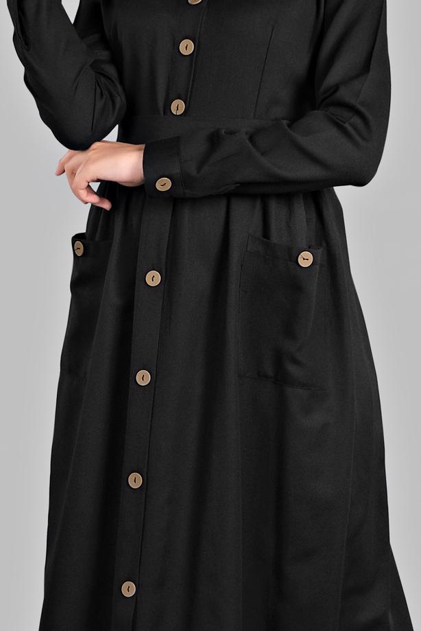 Vêtements hijab  Buttoned Pocket Dress T 6902 - TRENDTESETTÜR