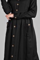 Vêtements hijab NOIR Robe T 6902 