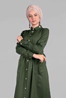 Vêtements hijab KAKI Robe T 6902 