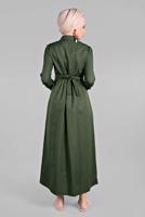 Vêtements hijab KAKI Robe T 6902 