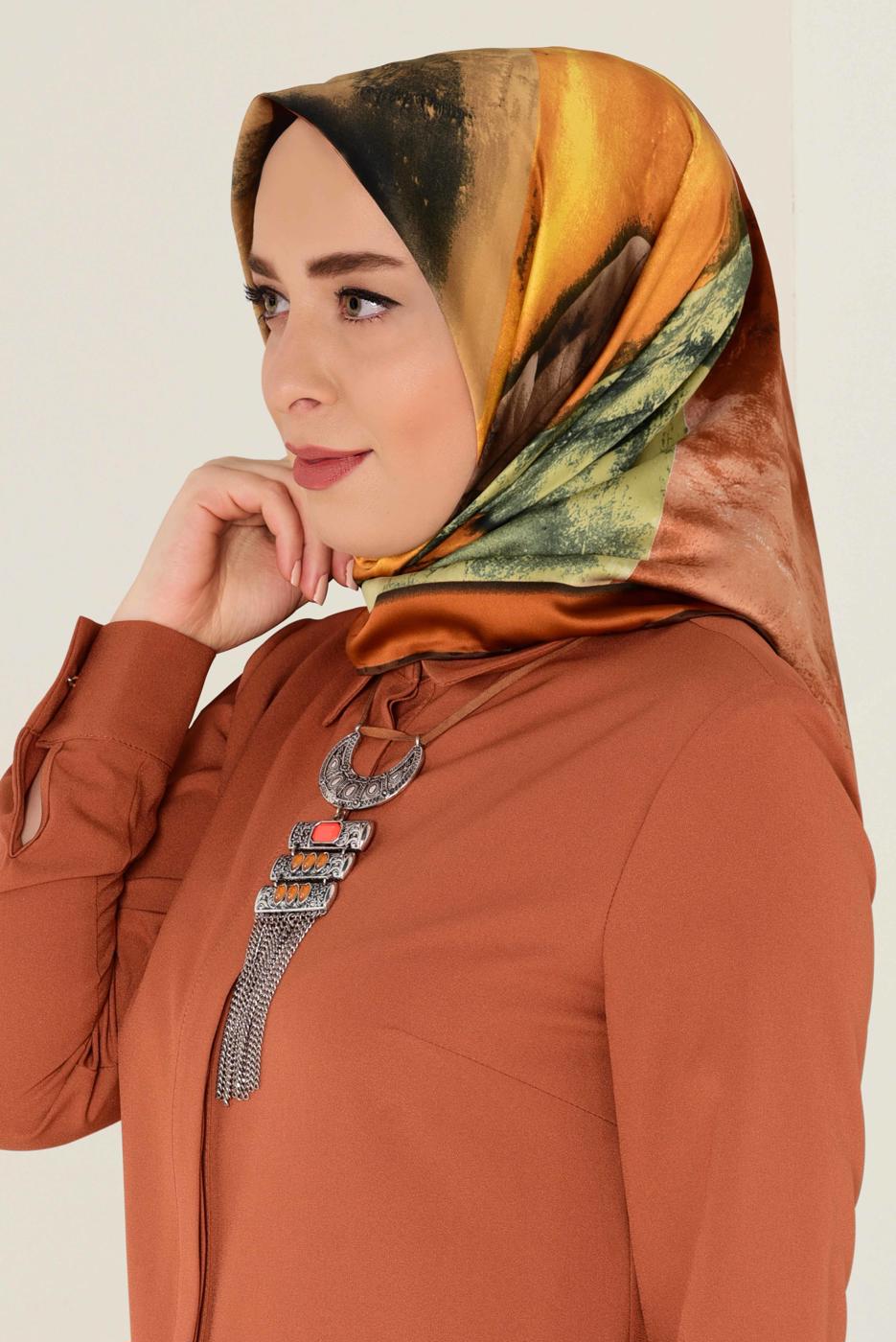 Tesettür giyim TABA T 11418-1 ALVİNA DESENLİ EŞARP