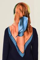 Tesettür giyim YEŞİL T 11418-1 ALVİNA DESENLİ EŞARP