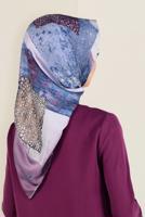 Tesettür giyim PEMBE ALVİNA DESENLİ EŞARP 12164-1