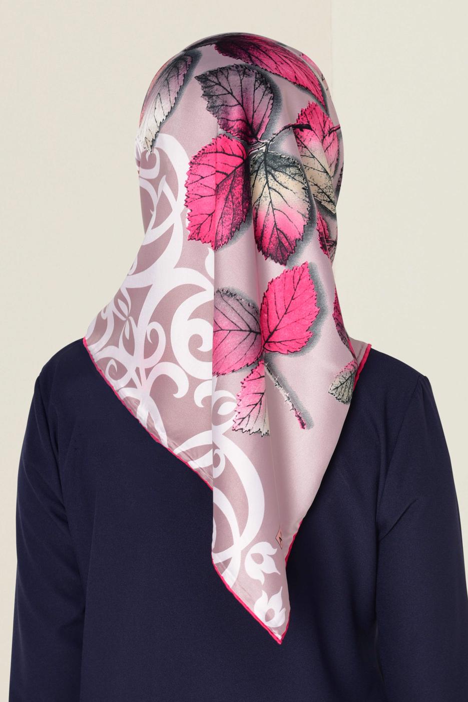 Tesettür giyim PUDRA T 12167-1 ALVİNA DESENLİ EŞARP