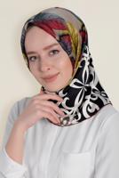 Vêtements hijab VISON T 12167-1 ALVİNA DESENLİ EŞARP