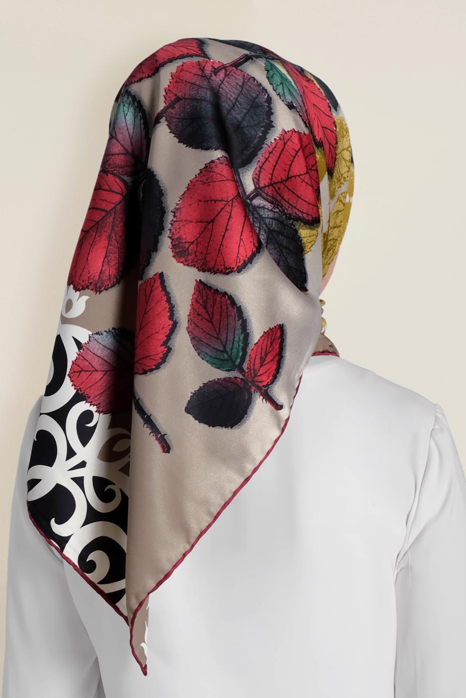 Vêtements hijab VISON T 12167-1 ALVİNA DESENLİ EŞARP