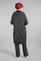Tesettür giyim GRİ ŞERİT DETAYLI 2&prime;Lİ EŞOFMAN TAKIM 05104 