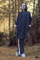 Tesettür giyim LACİVERT ŞERİT DETAYLI 2&prime;Lİ EŞOFMAN TAKIM 05104 