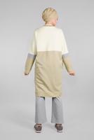 Tesettür giyim YEŞİL FERMUARLI CEP DETAYLI 2&prime;Lİ EŞOFMAN TAKIM 55104