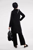 Tesettür giyim SİYAH YANLARI ŞERİTLİ EŞOFMAN TAKIMI 0101