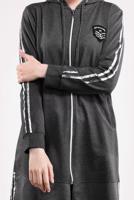 Tesettür giyim GRİ YANLARI ŞERİTLİ EŞOFMAN TAKIMI 0101