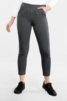 Tesettür giyim GRİ YANDAN ŞERİT DETAYLI ÇİZGİLİ EŞOFMAN ALTI 1606