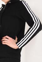 Tesettür giyim SİYAH ÇİZGİ DETAYLI ETEKLİ EŞOFMAN TAKIMI 3938