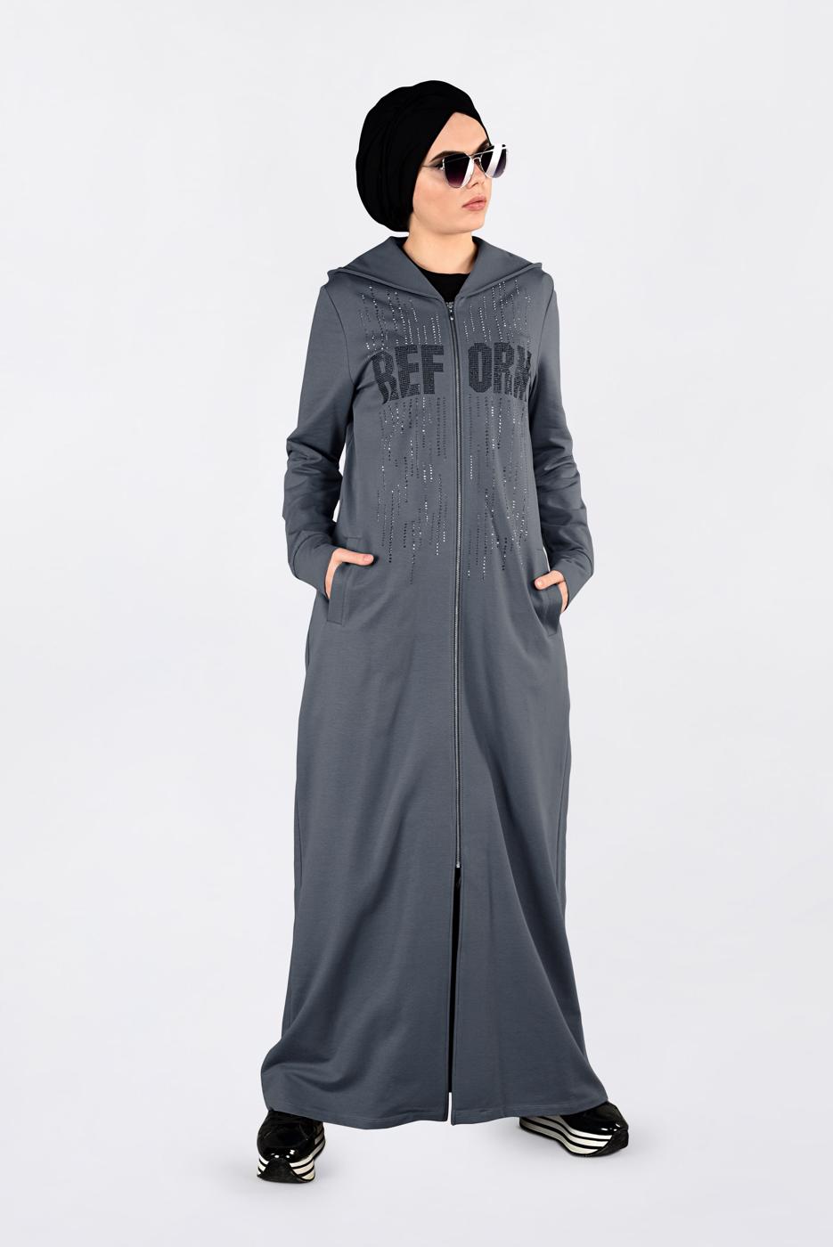 Vêtements hijab GRIS Tunique T 4131 