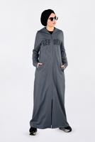Vêtements hijab GRIS Tunique T 4131 