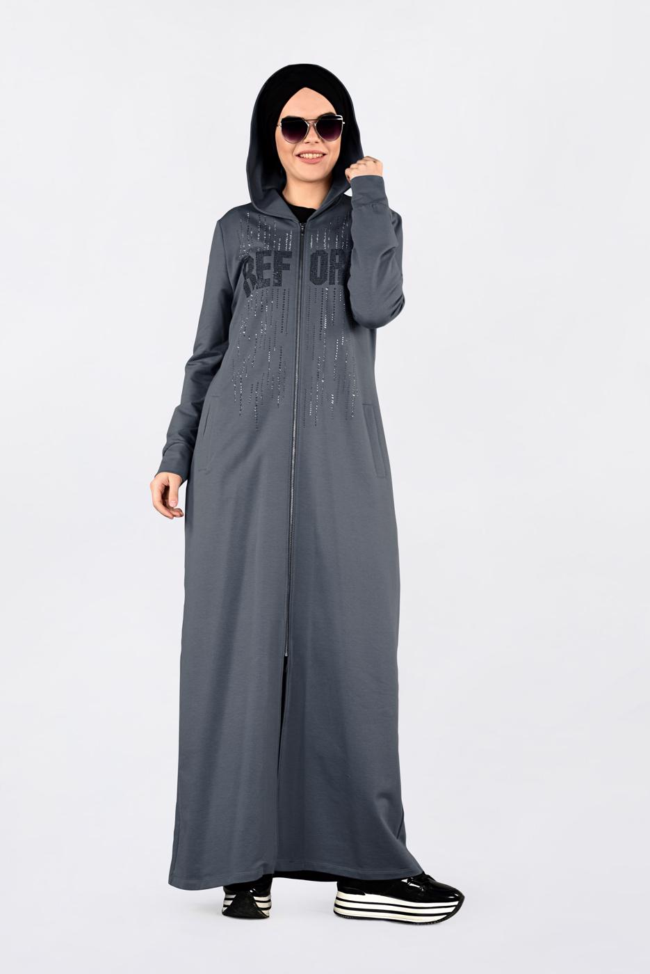 Vêtements hijab GRIS Tunique T 4131 
