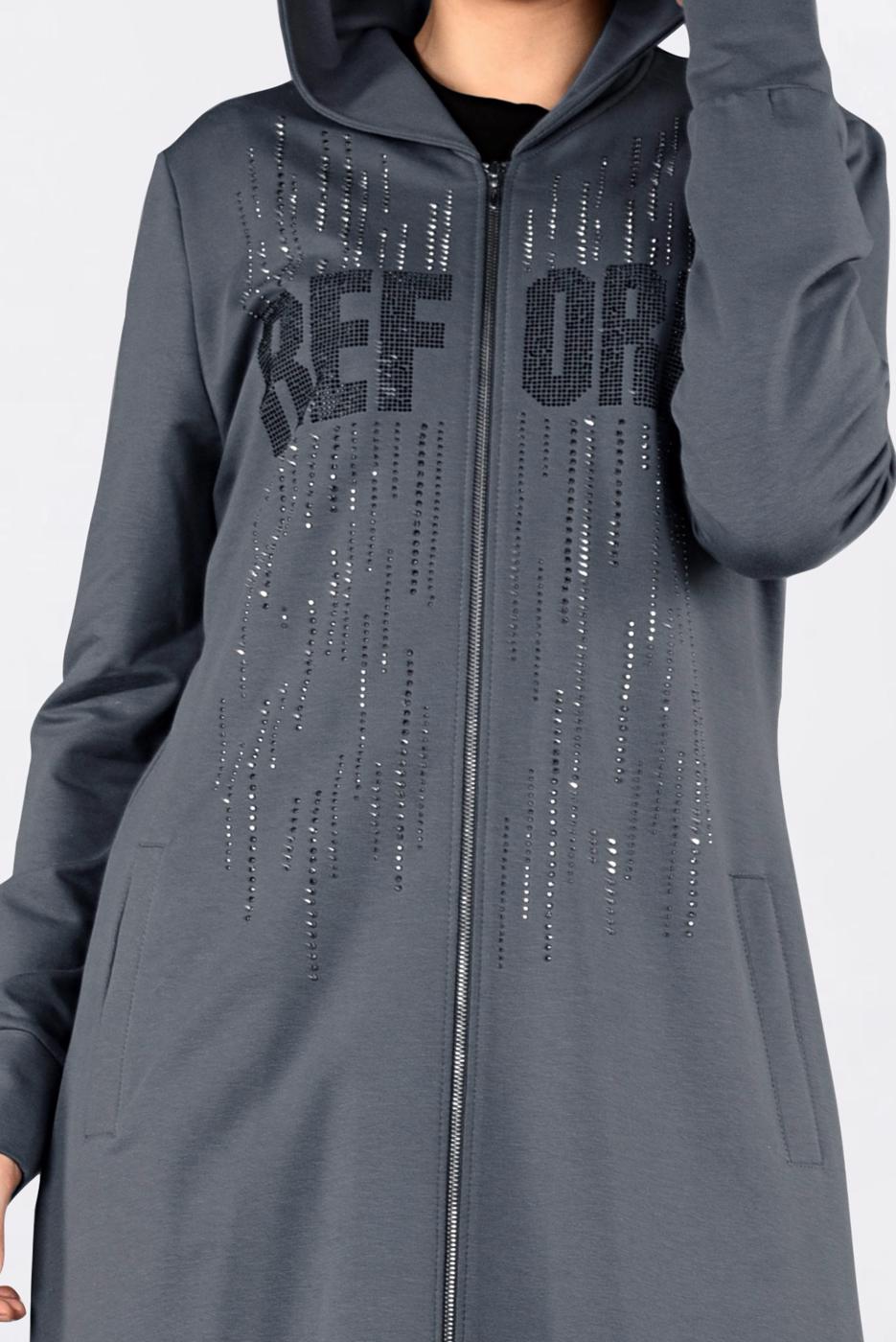 Vêtements hijab GRIS Tunique T 4131 