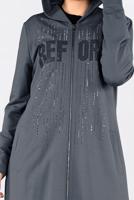 Vêtements hijab GRIS Tunique T 4131 