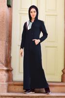 Tesettür giyim LACİVERT PAMUKLU EŞOFMAN FERACE 4538