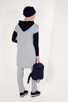 Tesettür giyim GRİ YAZI BASKILI PANTOLONLU EŞOFMAN TAKIM T 5738