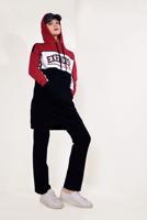 Tesettür giyim LACİVERT YAZI BASKILI PANTOLONLU EŞOFMAN TAKIM T 5738