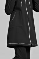 Tesettür giyim SİYAH KAPÜŞONLU EŞOFMAN TAKIM 6301 