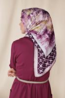 Tesettür giyim MÜRDÜM T 11435-1  ALVİNA DESENLİ EŞARP