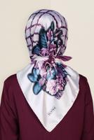 Hijab clothing POWDER T 12183-1 ALVİNA DESENLİ EŞARP