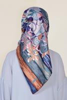 Tesettür giyim MOR T 12184-1 ALVİNA DESENLİ EŞARP