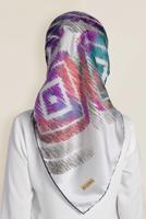 Tesettür giyim BEJ T 13308-1 ALVİNA DESENLİ EŞARP