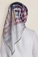 Tesettür giyim GÜMÜŞ T 13308-1 ALVİNA DESENLİ EŞARP