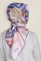 Tesettür giyim PUDRA T 13308-1 ALVİNA DESENLİ EŞARP