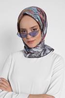 Tesettür giyim GÜMÜŞ T 13309-1 ALVİNA DESENLİ EŞARP