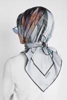 Tesettür giyim GÜMÜŞ T 13309-1 ALVİNA DESENLİ EŞARP