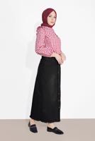 Vêtements hijab NOIR JUPE EN JEAN 2310-1