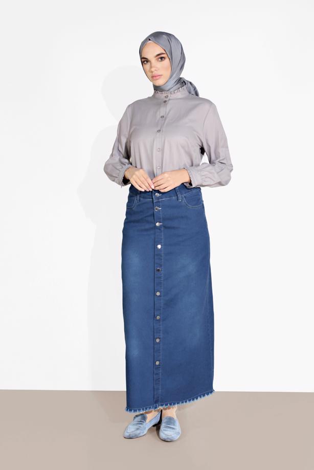 Vêtements hijab  DENIM SKIRT 2310-1 - TRENDTESETTÜR