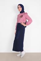 Vêtements hijab BLEU MARINE JUPE EN JEAN 2310-1