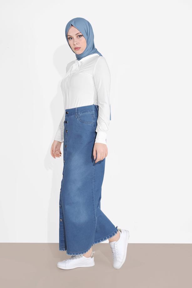 Vêtements hijab  DENIM SKIRT 2310-1 - TRENDTESETTÜR