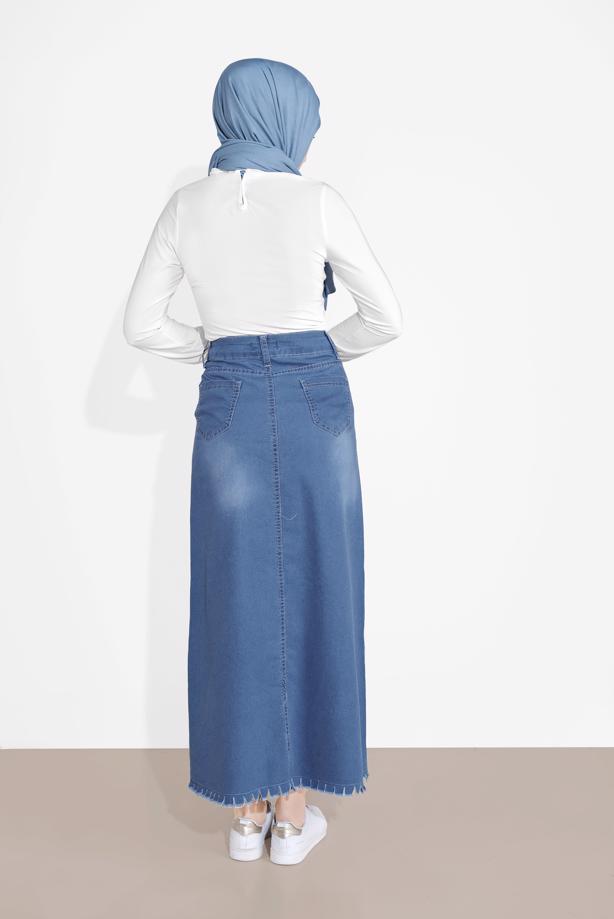 Vêtements hijab  DENIM SKIRT 2310-1 - TRENDTESETTÜR