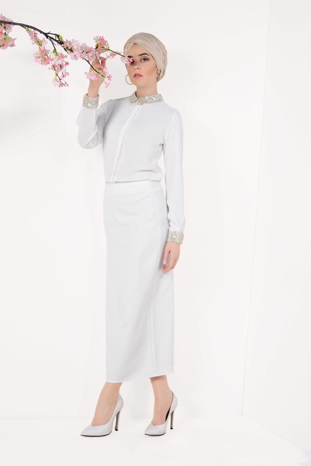 Vêtements hijab  T 0604 Meri Store-Etek - TRENDTESETTÜR