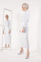 Hijab clothing WHITE T 0604 Meri Store-Etek