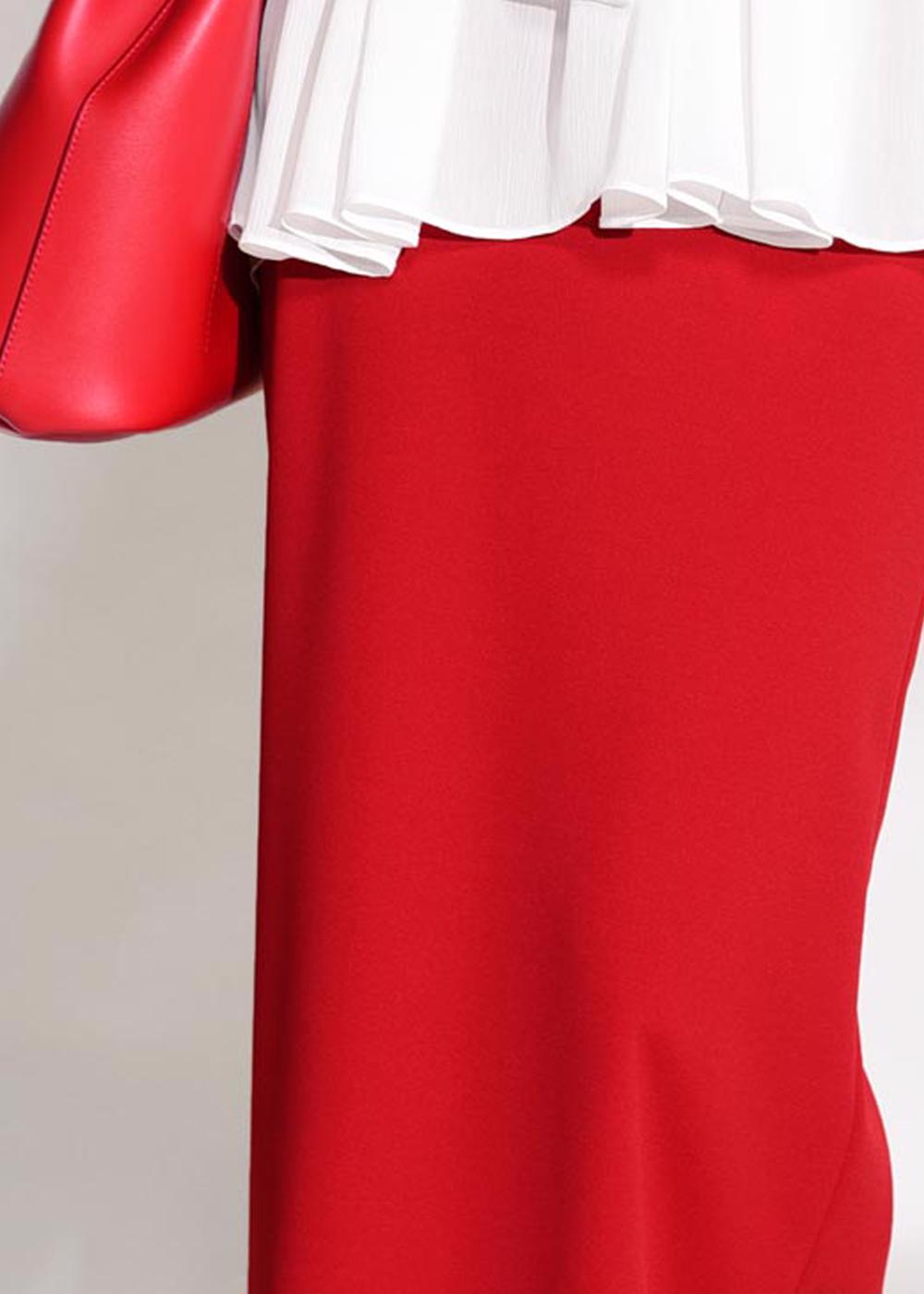 Vêtements hijab ROUGE T 0629 Msr-Likrali Kalem Etek