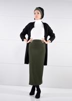 Hijab clothing KHAKI PENCIL SKIRT T 0629 