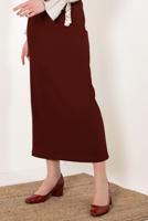 Vêtements hijab BRUN T 0629 Msr-Likrali Kalem Etek