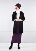 Hijab clothing PURPLE PENCIL SKIRT T 0629 